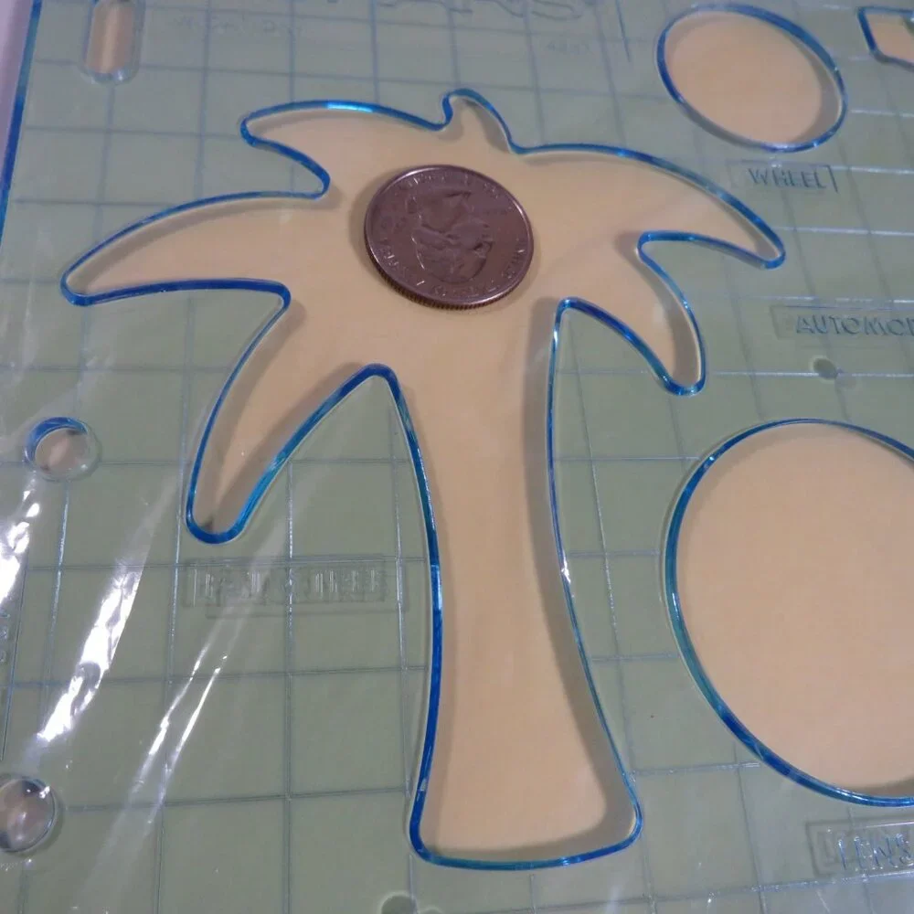 FISKARS “Shape Template” (4) Vacation, School, Coastal, Leaves